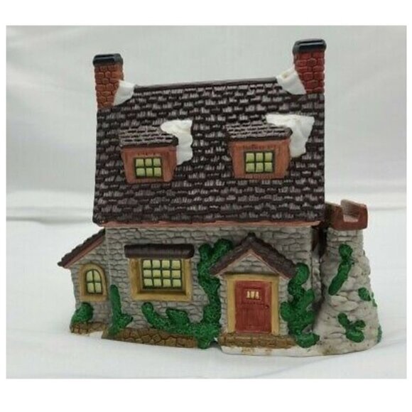 Dickens Collectables Towne Series Grist Mill Lighted House Original Box - Picture 2 of 8